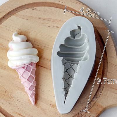 Eistüte Schokoladenfondant Silikonform Kinder Baby Geburtstagskuchen Dekorative Ornamente Stecker Keks Schablone Ton