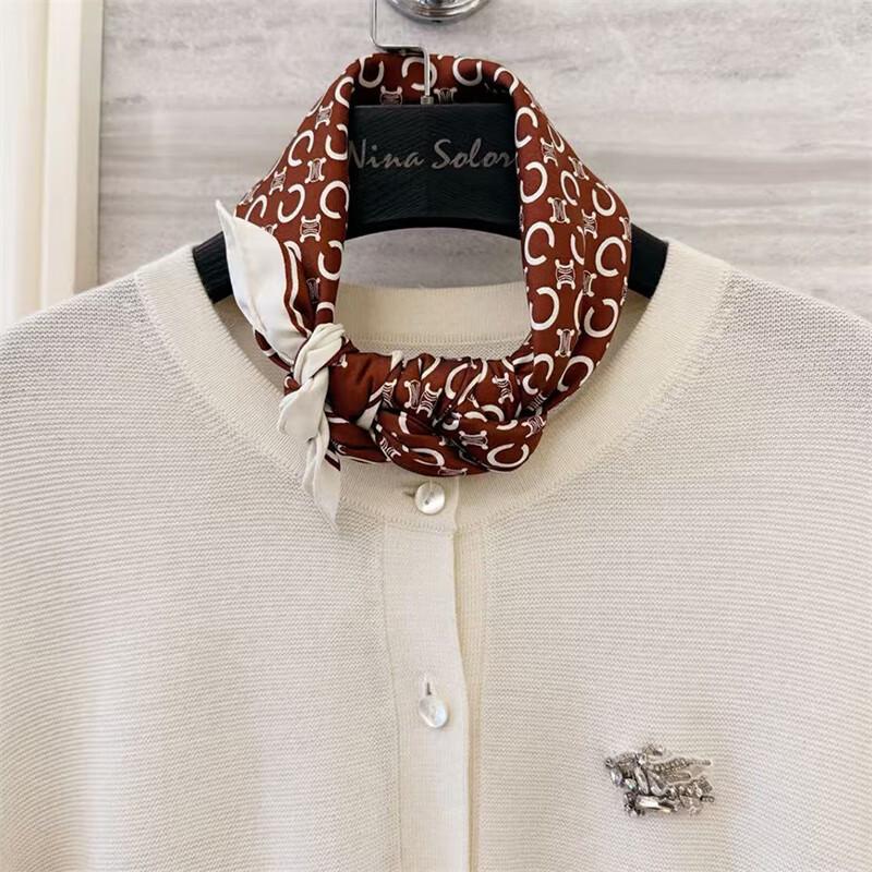 NINA SOLOR Silk Twill Scarf