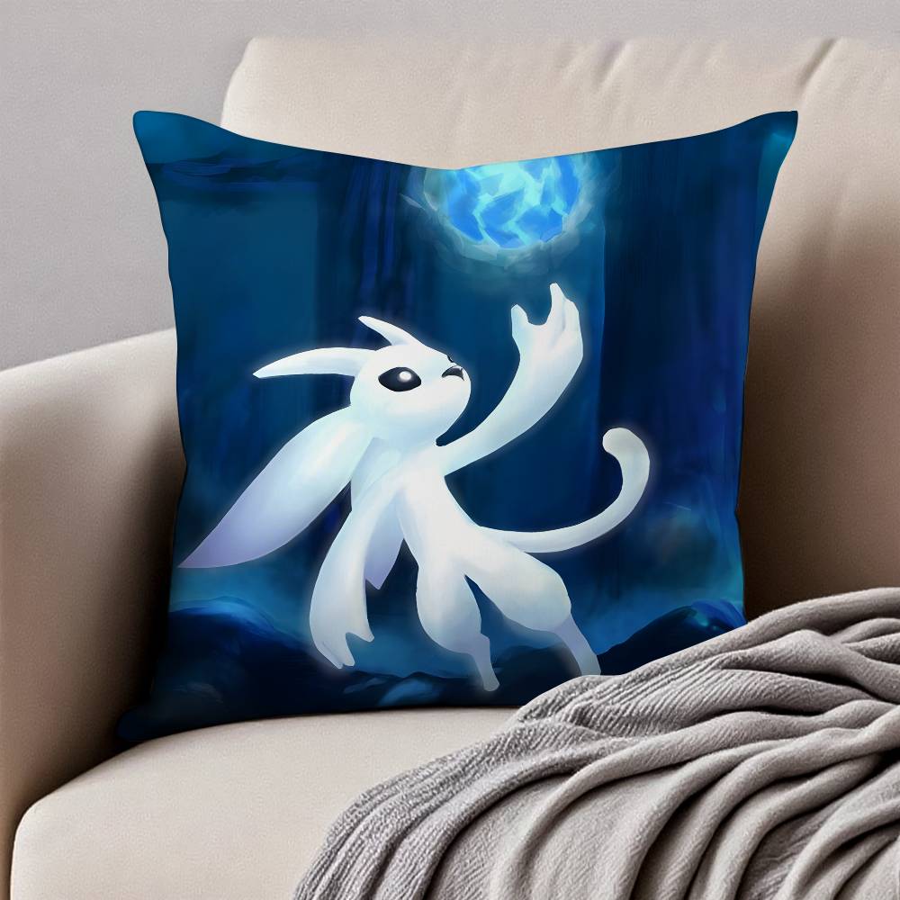 Spiel O-Ori Und Der B-Blinde Wald Kissenbezug Milbenschutz Kissenbezug Verdeckter Reißverschluss Seidig Plüsch Sofa