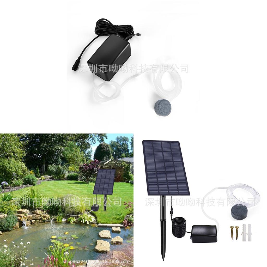 Small Solar Water Aquarium Oxygen Pump For Outdoor Fish Pond With Corrosion Resistance