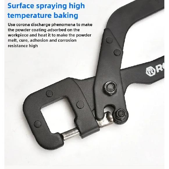 12inch Metal Stud Crimper Aluminum Alloy Punching Pliers Plaster Drywall Tools For Fastening Metal Double Handed Keel Pliers