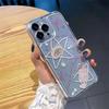 Line Star Apple 17 Pro Max & 15 Pro iPhone Transparent Space Cat Soft Case XS