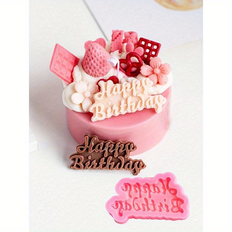 1pc Happy Birthday Cake Mold, Cake Baking & Decor Supplies