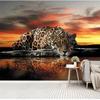 Custom Photo 3D Animal Tiger Leopard Mural Wallpaper Living Room Bedroom Sofa Backdrop Home Decor Poster Wall Painting Fresco