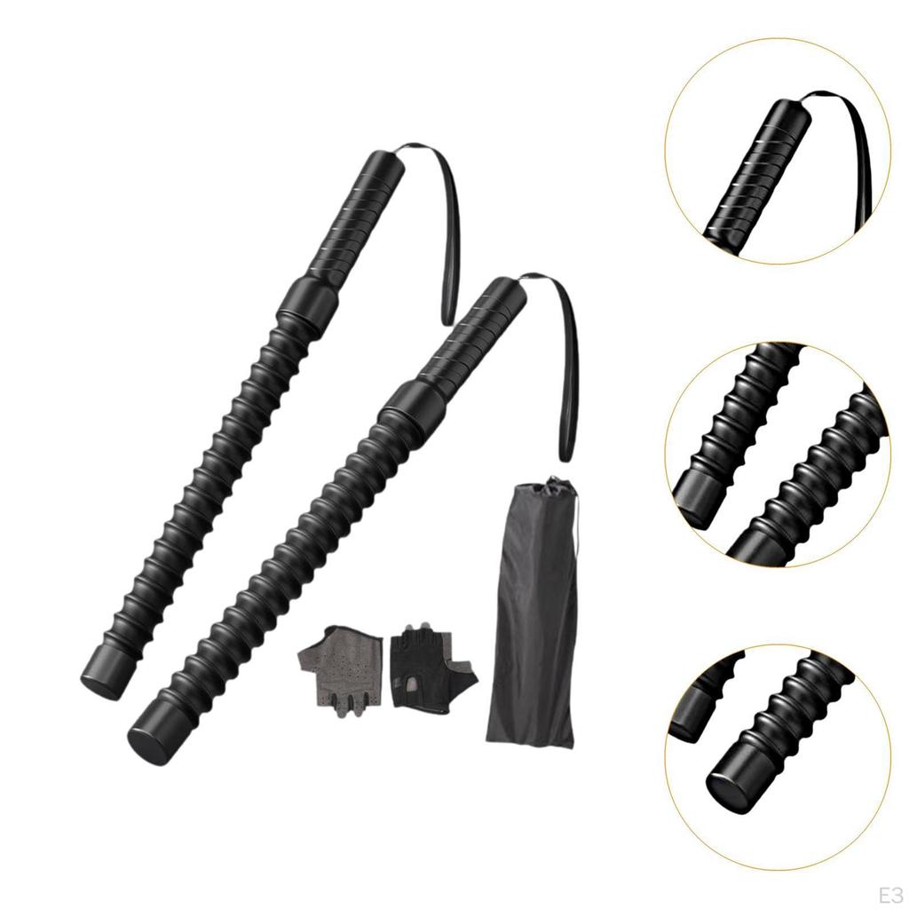 2 Pieces Battle Ropes Spring Sticks with Convenient Profession