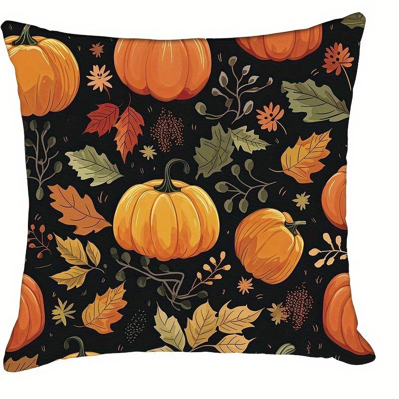 

Домашний Декор Осенние Листья и Тыквы Наволочки с Рисунком Наволочка для Подушки Подходит для Дивана Спальни Автомобиля Наволочка 40x40cm