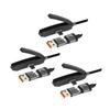 Fast Speed Invisible Holder Charging Wire 240W USB C 65W USB Double Port Braided Data Cable With Phone Stand Feature