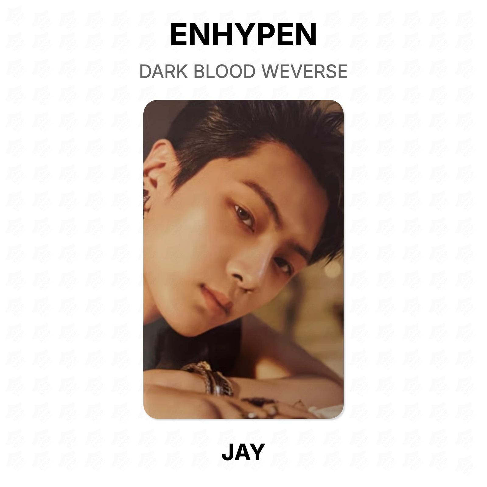ENHYPEN DARK BLOOD WEVERSE Официальная фотокарточка JAY