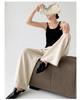Women's Summer Wide-Leg Cotton Linen Trousers - Loose, Floor-Length, Casual Tencel Pants