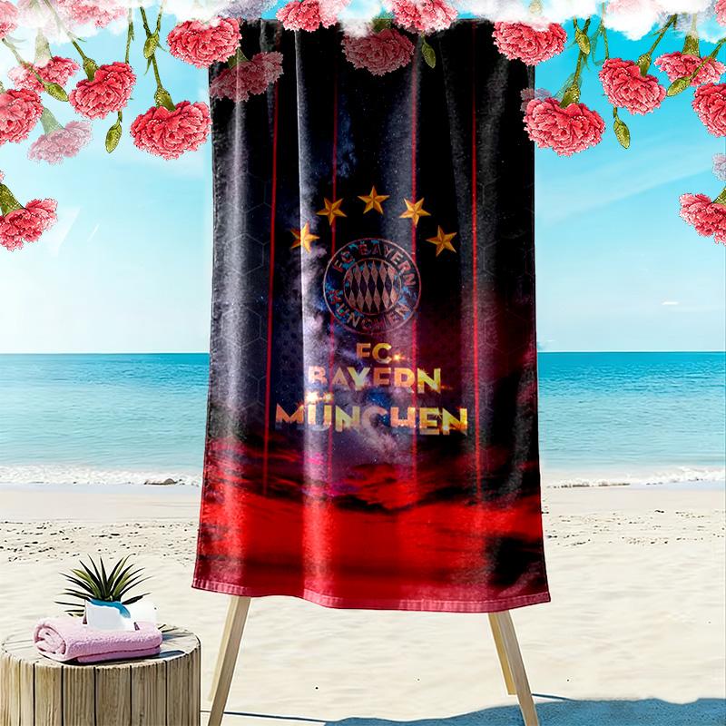 Bayern Monaco Glory telo da spiaggia Telo da spiaggia per foto vacanza Campeggio all'aperto Asciugamano per piscina all'aperto Asciugamano da bagno ad asciugatura rapida nuotare nuotare