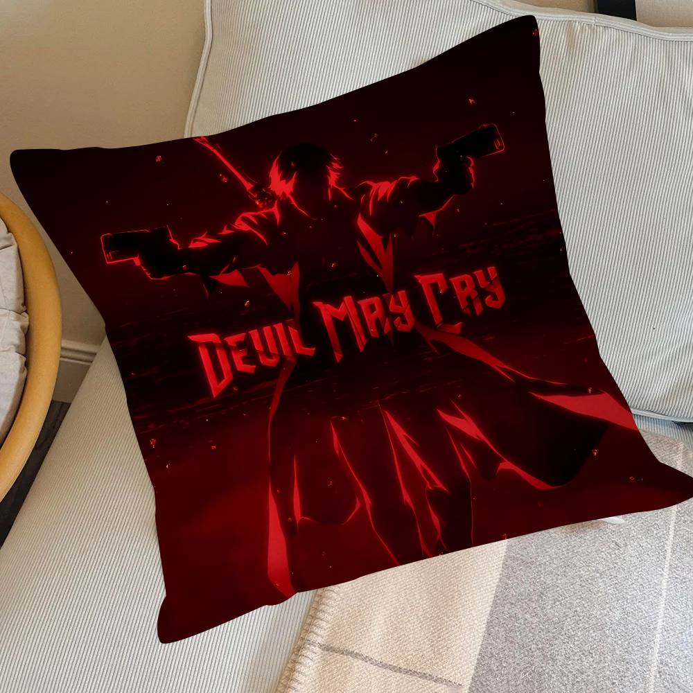Famous Anime D-Devil May Cry   Cushion Cover Pillowcase Upholstery Sofa Throw Pillow Home Decor Pillowcas