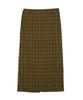 Hardcore Happiness Check H-Line Maxi Skirt_Green