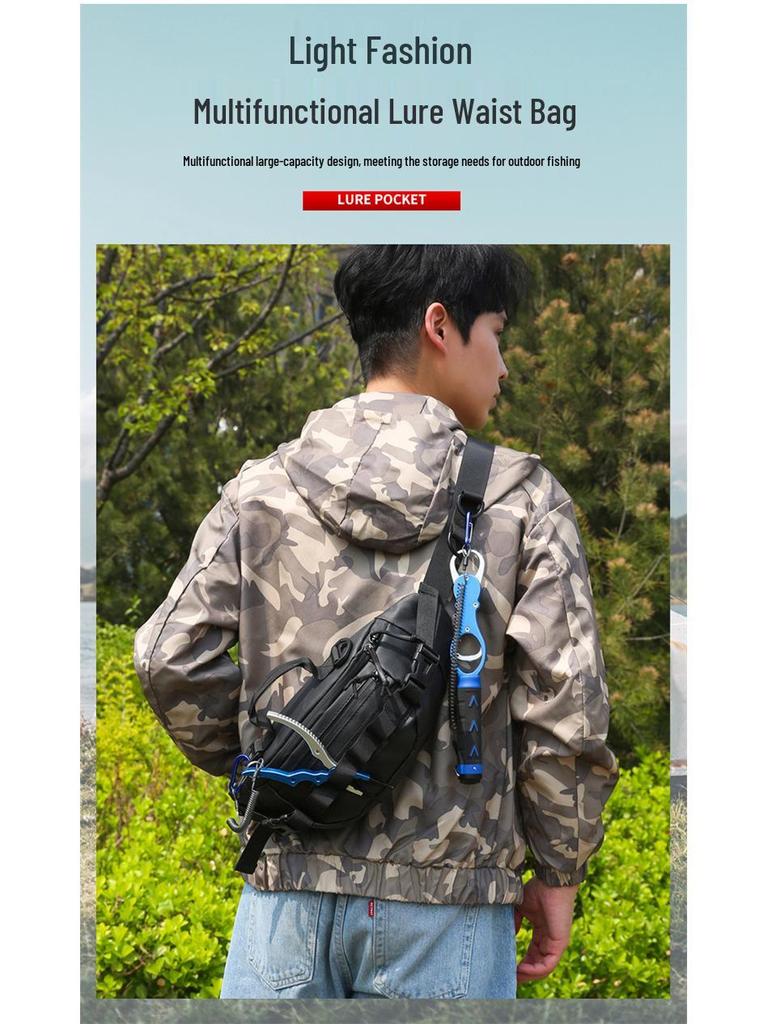 Men's Multi-Functional Outdoor Hiking Chest and Waist Bag - Fitness Sports Crossbody