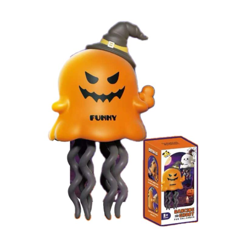 1 Pcs Dancing Ghost Pumpkin Festival Atmosphere Props Interesting Halloween Christmas Magical Twist And Stress Relief Trick Toy