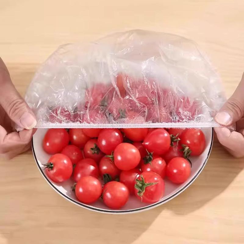 Reusable Disposable Food Cover Plastic Wrap Durable Elastic Food Lids For Bowls Elastic Plate Covers For Kitchen Food Saver Bag
