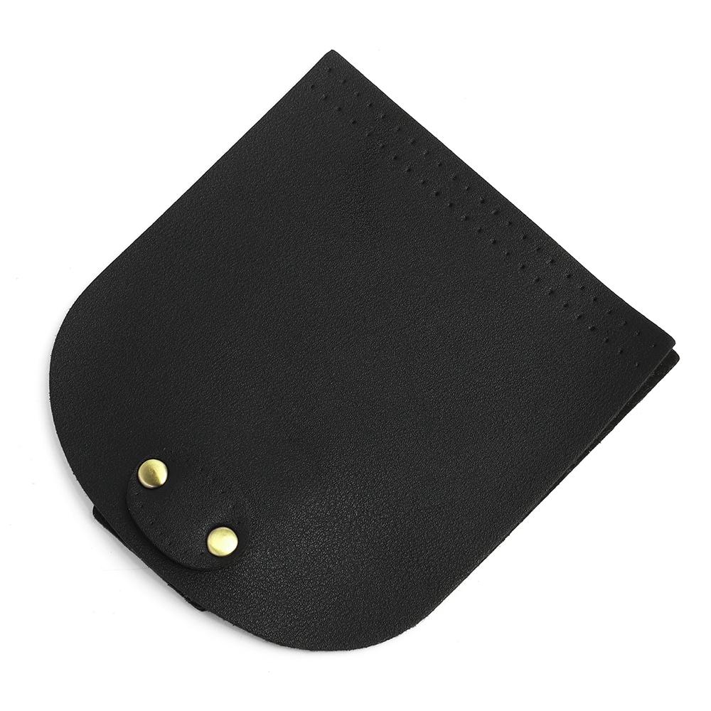 

Bag Flip Cover Leather Replacement with Lock Buckle for DIY Handmade Handbag Purse Shoulder Bags Making Accessories Coffee Black чёрный
