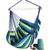 Portable hammock with straps is suitable for backyard porches and indoor/outdoor use