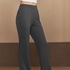 Skechers Soft Comfortable Versatile Wide Leg Flared Pants Women bottoms Oyster-Black L225W110-02KY