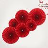 Chinese Wedding Wall Sticker Traditional New Year Paper Folding Fan Door Sticker Wedding New Year's Day Party Wall Home Decor