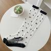 Crystal Silk Socks Stockings Women Summer Ultra-thin Transparent Nylon Long Socks Heart Print Lolita Kawaii Socks Women Stocking