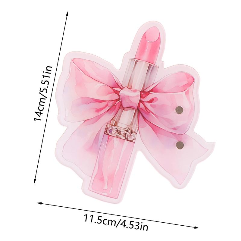 Pink Acrylic Eyelash Extension Display Board Rose Lipstick Magnetic Suction False Lashes Tray Holder Pallet Makeup Tools