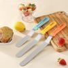3PCS Offset Spatulas, Icing Spatula for Cake Decorating and Frosting, with Ergonomic PP Handle, Dishwasher Safe (6",8",10")