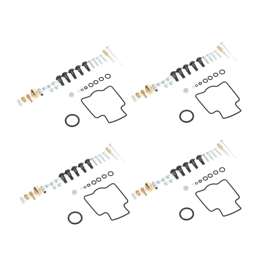 124 st Motorcykel Förgasare Reparationssats med Huvudmunstycke Packningar Ersättning för Ninja ZX9R 1998‑1999
