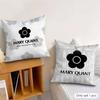 Classic Logo Mmary Quant Cushion Cover Plush Decorative Pillow Case With Hidden Zipper Cutecore Room Decor For Home