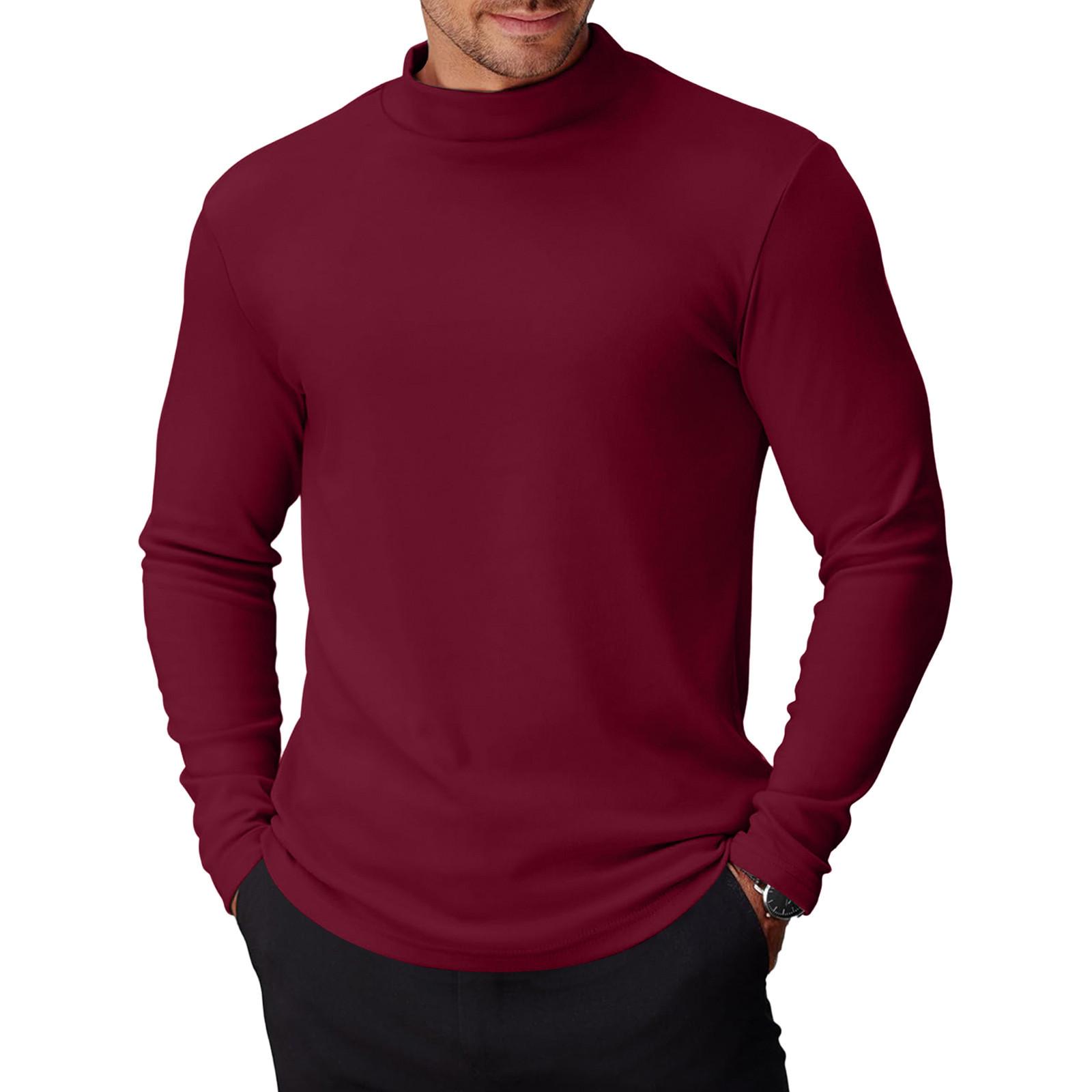 

Spring And Autumn Men s Standing Collar Sweatshirt Is Outdoor Casual Sweaters Tops S винный