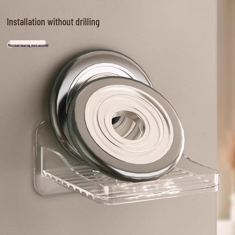 Wall-Mounted Nail-Free Monitor & Camera Shelf for Indoor/Outdoor Use