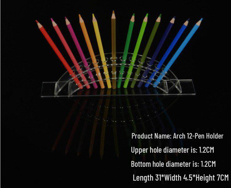 Acrylic Pen Holder Display Stand for Office, Eyebrow Pencil, Ballpoint Pen Storage