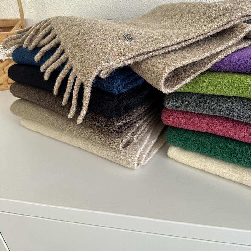 Weicher Damen-Langquastenschal für Paare Warmer Strickschal für Herbst und Winter