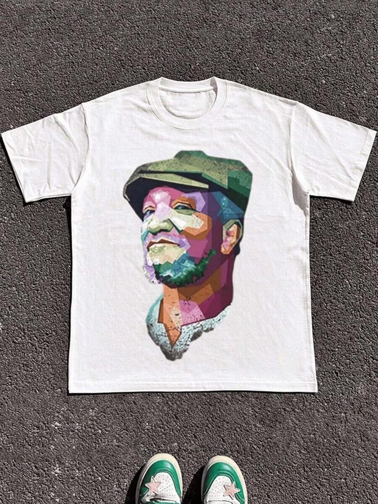 Portrait Of BeaQIANed Uncle Print Unisex T-Shirt