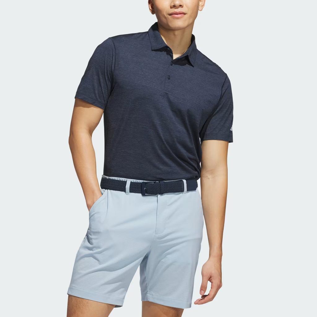Adidas Ultimate365 Elevated Twistknit Golf Polo Shirt Men Polo Shirts Navy-Blue Gray JF4885