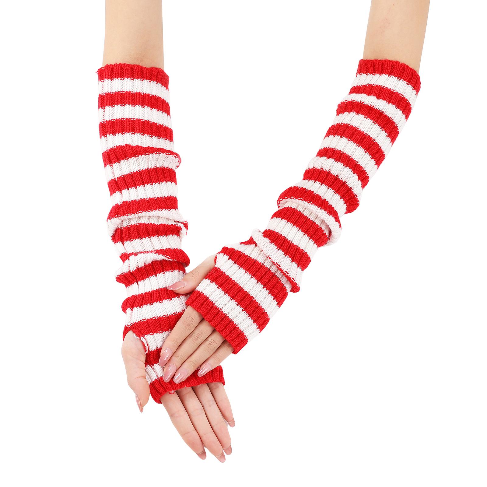 

Elegant Long Cuff Ribbed Gloves Touchscreen Friendly Texting Hand Warmers Coffee Beige 5