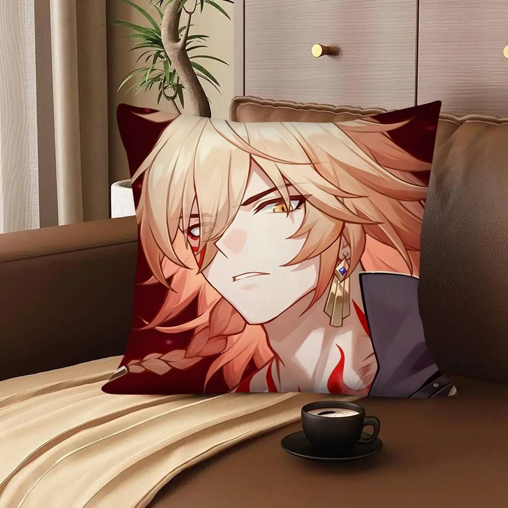 1pc Game Honkai Star Rail Anime Mydei Pillow Case Fashion Square Pillowcase Bedroom Sofa Room Ins Decoration Leisure