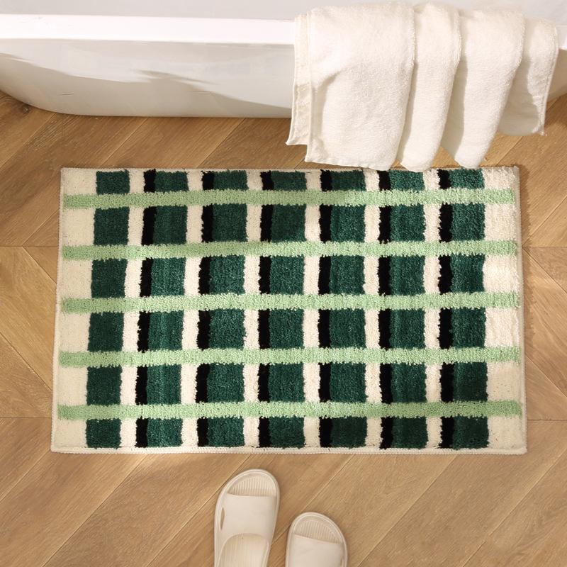 

Коврик для ветровой подушки для сада и ванной Senshi, впитывающий коврик для ног, нескользящий коврик для туалета и ванной комнаты 40x60cm