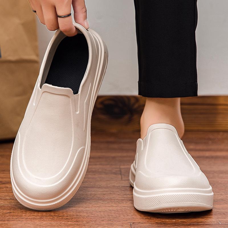 Herren Kochschuhe Rutschfest Ölbeständig Schmutzabweisend Küchenschuhe Arbeitsschuhe Schnelltrocknend Regenschuhe Große Größe Atmungsaktive Clogs