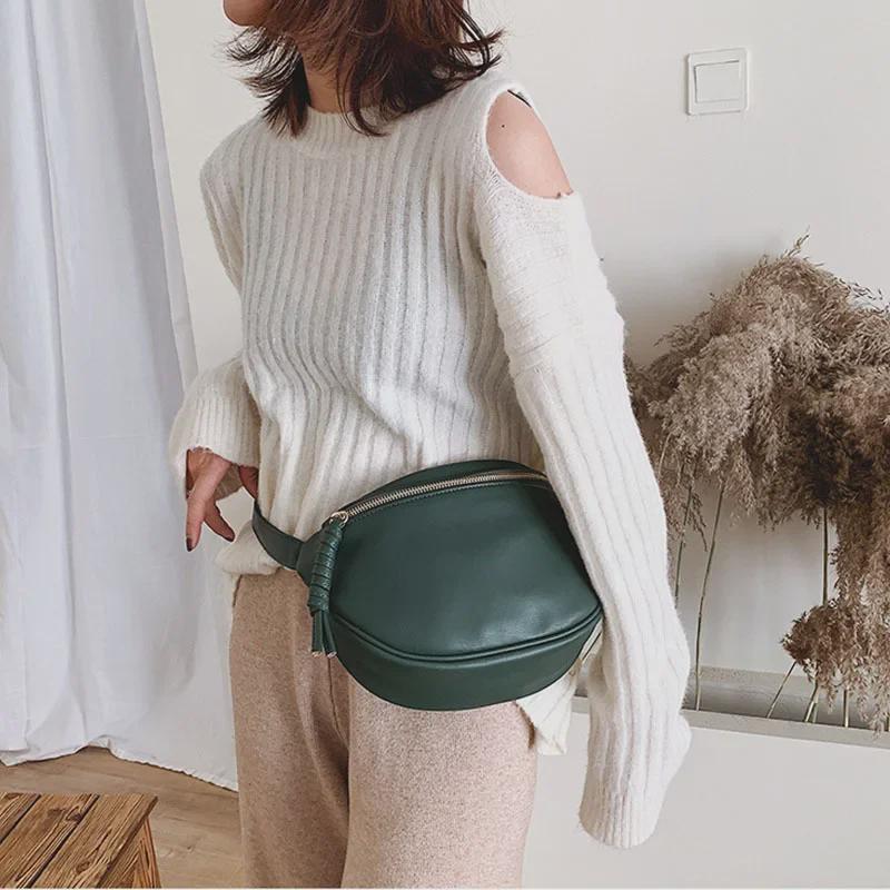 Geantă de Talie și Crossbody pentru Femei din Piele PU Coreeană la Modă 2023 - Stil Casual Toamnă/Iarnă