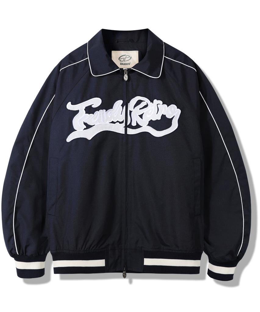 Gubin Big Logo Piping Blouson - Navy