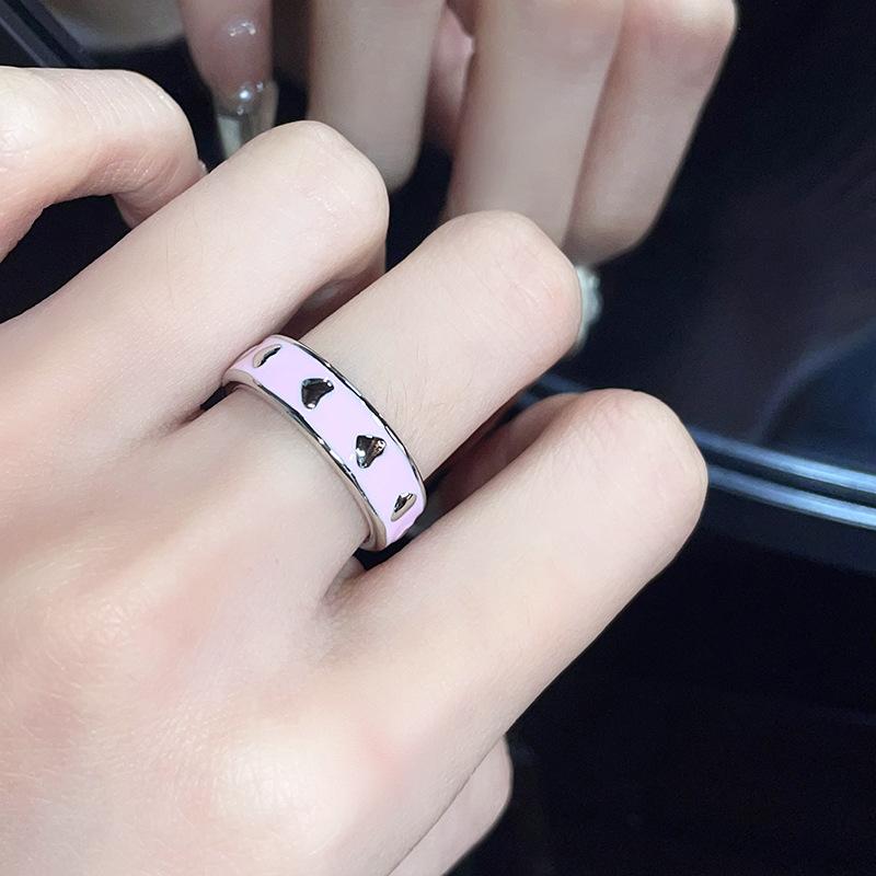 

Index Finger Ring, Female Niche Design, Advanced Sense Of Love, Cold Wind Dripping Oil, Personalized Ring