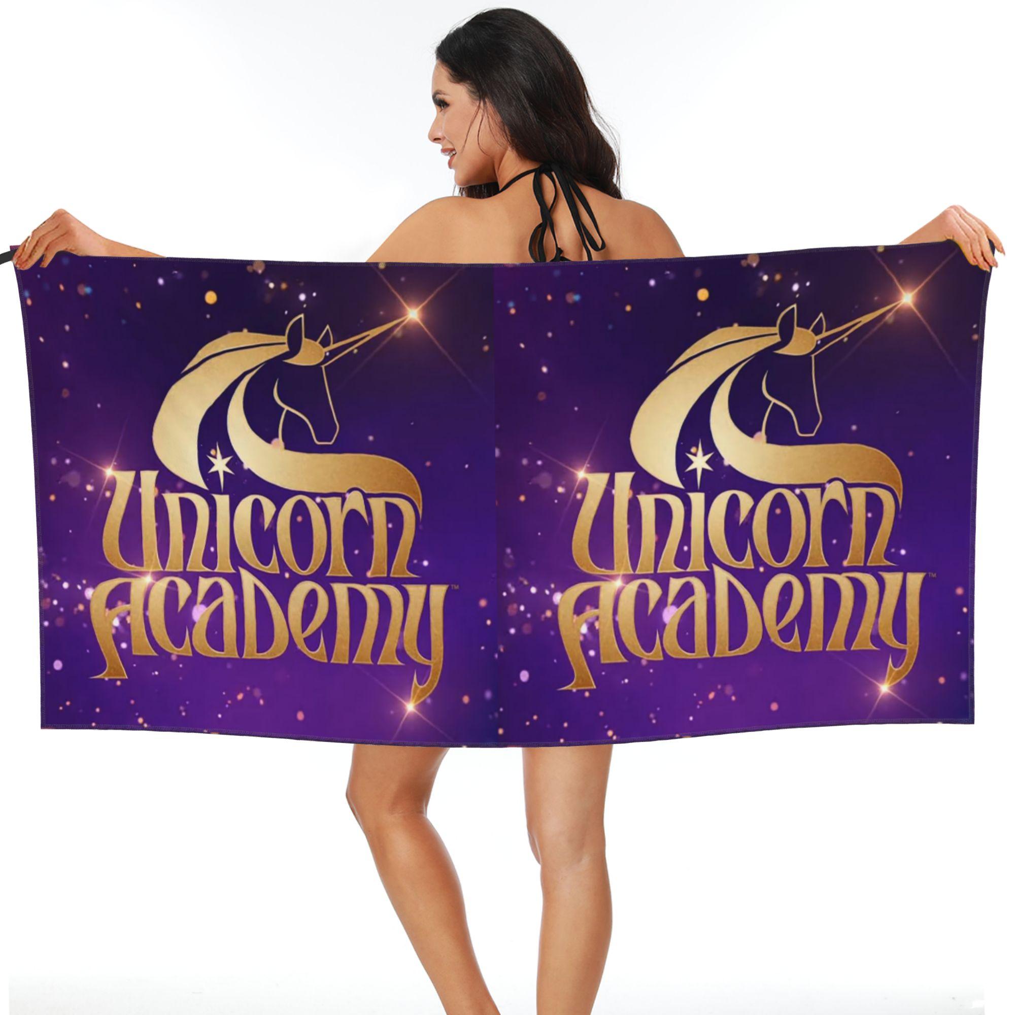 Ka Chen Muda White Unicorn Academy Beach Towel Soft Microfiber Quick Dry Absorbent Quick Towels For Bath