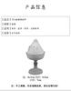White Colored Glass Boshan Incense Burner,Chinese Zen Style Ornament,Incense Seal Making Furnace Incense Tea Ceremony,Coil Incense Aromatherapy Burner