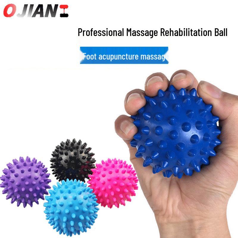 Eco-friendly PVC Spiky Massage Ball - Peanut Style Acupressure & Yoga Tool