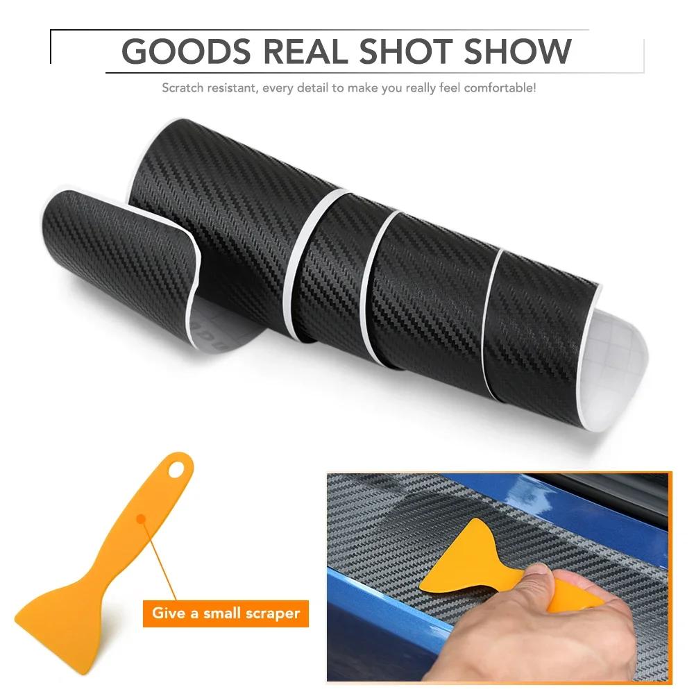 Carbon Fiber Car Stickers Car Door Trunk Protective Strip Decal for Cadillac CTS DTS STS XTS ATS BLS SLS Deville CT5 CT6 XT5 XT6