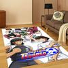 Anime Captain Tsubasa Soccer Cartoon Carpet Rug for Bedroom Living Room Sofa Doormat Home Decor,Kid Game Area Rug Non-slip Gift