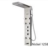 Digital Display Rainfall LED Light Shower Panel Shower Bathroom Black SPA Massage Jet With Handshower Bidet Sprayer Shower Tap
