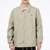 Puma Embroidered Logo Solid Color Track Jacket Men Outerwear Khaki 532172-42