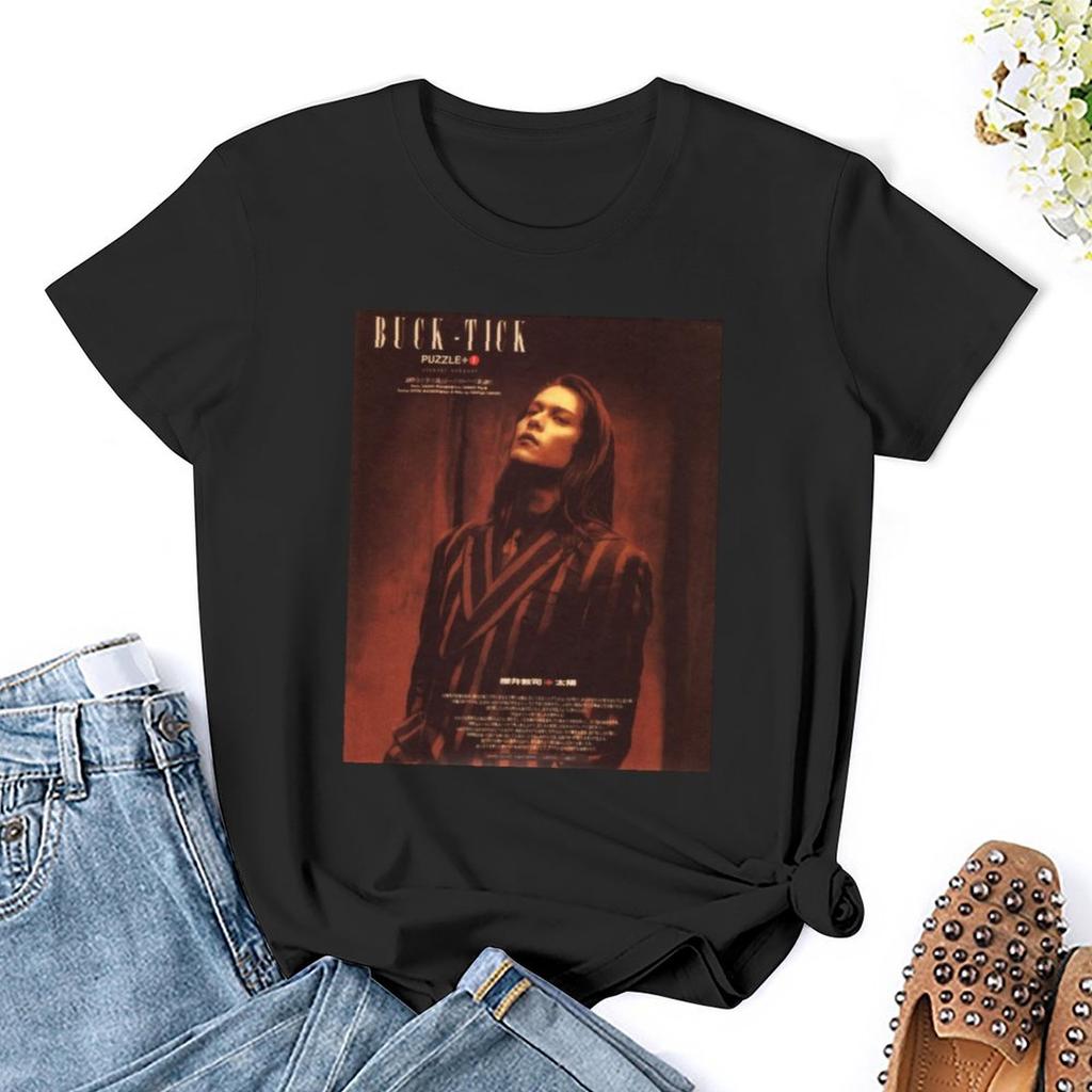 Buck Tick Atsushi Sakurai 90S T-Shirt Female Plus Size Tops