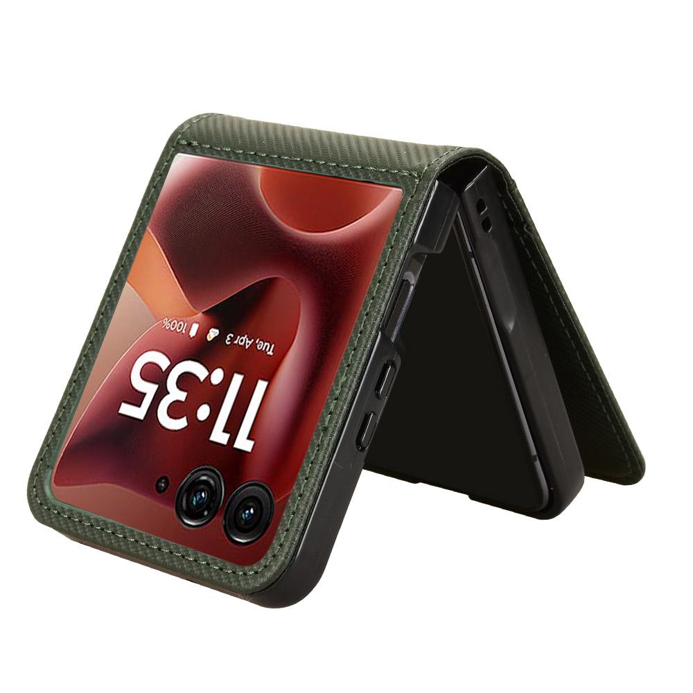 Pro Motorola Razr 60 Ultra 5G Pouzdro PU Kůže + PC Držák na Karty Kryt na Mobilní Telefon